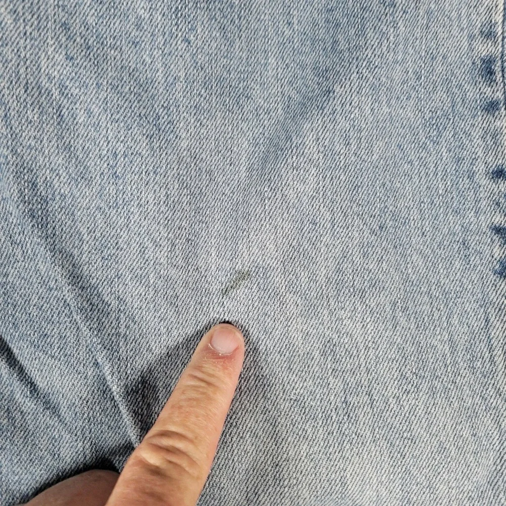 Levi's 501 Jeans Mens‎ 36x30 Light Wash Blue Straight Leg Button Fly Denim